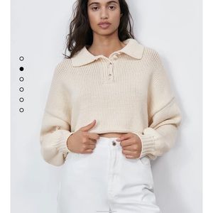 Zara cropped sweater